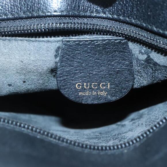 GUCCI Tote Bag Leather Black Gold 002 2040 002 2040 - Picture 15 of 16